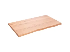 Best vidaXL Waschtischplatte Hellbraun 100x60x4 cm Massivholz Behandelt