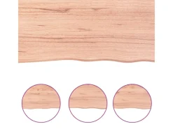 Best vidaXL Waschtischplatte Hellbraun 100x60x4 cm Massivholz Behandelt