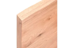 vidaXL Waschtischplatte Hellbraun 80x50x4 cm Massivholz Behandelt