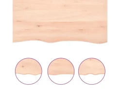 Clearance vidaXL Waschtischplatte 80x50x2 cm Massivholz Unbehandelt