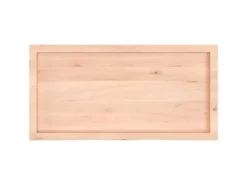 vidaXL Waschtischplatte 100x50x4 cm Massivholz Unbehandelt