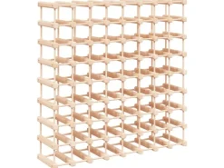 Online vidaXL Weinregal für 72 Flaschen 90,5x23x90,5 cm Massivholz Kiefer