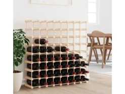 Online vidaXL Weinregal für 72 Flaschen 90,5x23x90,5 cm Massivholz Kiefer