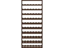 vidaXL Weinregal für 77 Flaschen Braun Massivholz Kiefer