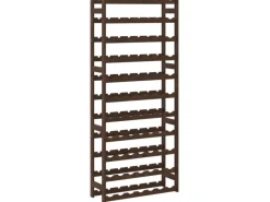 vidaXL Weinregal für 77 Flaschen Braun Massivholz Kiefer