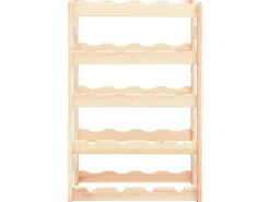 vidaXL Weinregal für 20 Flaschen Kiefernholz