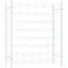 vidaXL Weinregal für 48 Flaschen Weiß Metall