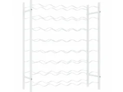 vidaXL Weinregal für 48 Flaschen Weiß Metall