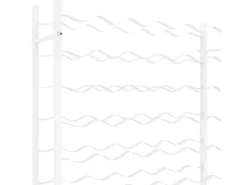 vidaXL Weinregal für 48 Flaschen Weiß Metall