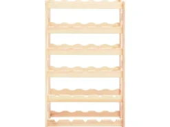 Discount vidaXL Weinregal für 30 Flaschen Kiefernholz