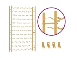 Online vidaXL Weinregal für 72 Flaschen Golden Metall