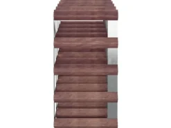 vidaXL Weinregal für 20 Flaschen Braun Massivholz Kiefer 41,5 x 22,5 x 41,5 cm