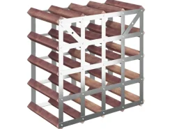 vidaXL Weinregal für 20 Flaschen Braun Massivholz Kiefer 41,5 x 22,5 x 41,5 cm