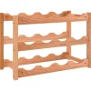 Online vidaXL Weinregal für 12 Flaschen Massivholz Nussbaum