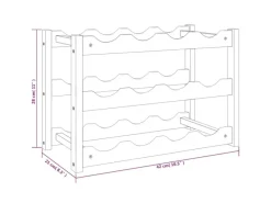 Online vidaXL Weinregal für 12 Flaschen Massivholz Nussbaum