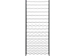 vidaXL Weinregal für 96 Flaschen Schwarz Eisen