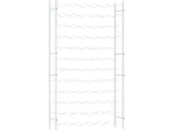 vidaXL Weinregal für 72 Flaschen Weiß Metall
