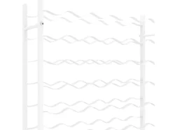 vidaXL Weinregal für 72 Flaschen Weiß Metall