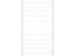 vidaXL Weinregal für 72 Flaschen Weiß Metall