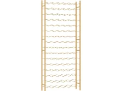 Sale vidaXL Weinregal für 96 Flaschen Golden Metall
