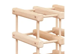 Best vidaXL Weinregal für 20 Flaschen 46,5x23x46,5 cm Massivholz Kiefer