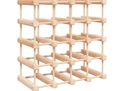 Best vidaXL Weinregal für 20 Flaschen 46,5x23x46,5 cm Massivholz Kiefer