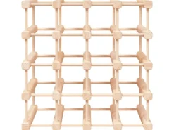 Best vidaXL Weinregal für 20 Flaschen 46,5x23x46,5 cm Massivholz Kiefer