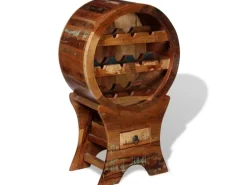 Hot vidaXL Weinregal für 10 Flaschen Altholz Massiv