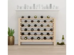 New vidaXL Weinregal 109,5x30x82 cm Massivholz Kiefer