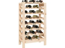 vidaXL Weinregal 61,5x30x107,5 cm Massivholz Kiefer