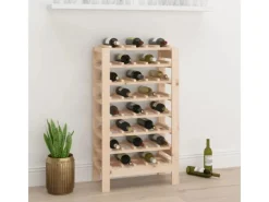 vidaXL Weinregal 61,5x30x107,5 cm Massivholz Kiefer