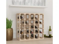 vidaXL Weinregal 58,5x33x60,5 cm Massivholz Kiefer