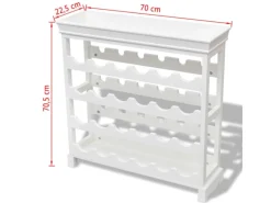 vidaXL Weinschrank Abreu Weiß