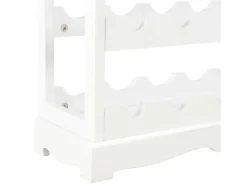 vidaXL Weinschrank Weiß 70 x 22,5 x 70,5 cm MDF