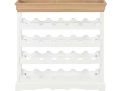 vidaXL Weinschrank Weiß 70 x 22,5 x 70,5 cm MDF