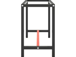 vidaXL Werkbankgestell MattSchwarz und MattRot 110x50x79 cm Metall
