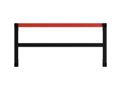 Discount vidaXL Werkbankgestell Metall 120x57x79 cm Schwarz und Rot