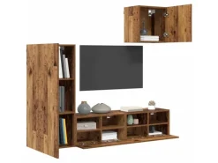 vidaXL Wohnwand 4-Tlg Holzwerkstoff 3402779