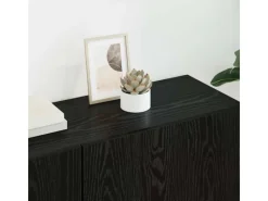 vidaXL Wohnwand 5-Tlg Schwarz Eichen-Optik Holzwerkstoff 3402778