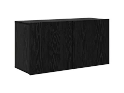 vidaXL Wohnwand 5-Tlg Schwarz Eichen-Optik Holzwerkstoff 3402778