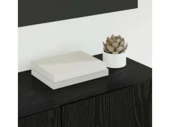 vidaXL Wohnwand 4-Tlg Schwarz Eichen-Optik Holzwerkstoff 3402766