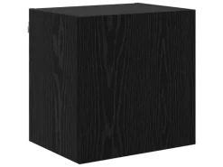 vidaXL Wohnwand 4-Tlg Schwarz Eichen-Optik Holzwerkstoff 3402766