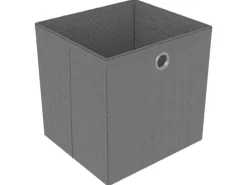 vidaXL Würfel-Regal mit Boxen 12 Fächer Grau 103x30x141 cm Stoff