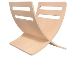 vidaXL Zeitungsständer Holz Freistehend Natur