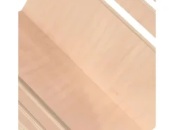 vidaXL Zeitungsständer Holz Freistehend Natur