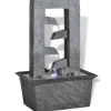 Online vidaXL Zimmerbrunnen mit LED-Licht Polyresin 15,8 x 11,8 x 24 cm