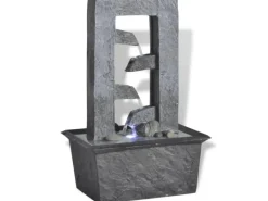Online vidaXL Zimmerbrunnen mit LED-Licht Polyresin 15,8 x 11,8 x 24 cm
