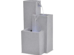 New vidaXL Zimmerbrunnen mit LED-Licht Polyresin 22,5 x 18 x 40,6 cm