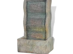 Outlet vidaXL Zimmerbrunnen mit LED-Licht Polyresin 28,5 x 20,5 x 49,5 cm