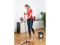 Vileda Flachwischer Wischmat Extra mit Teleskopstiel